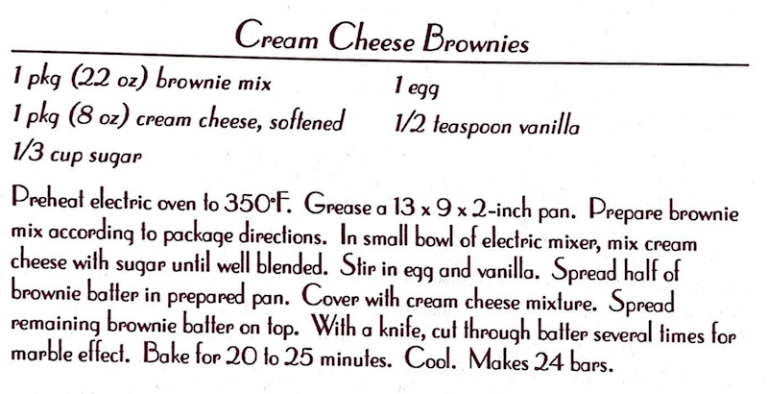 Cream Cheese Brownies