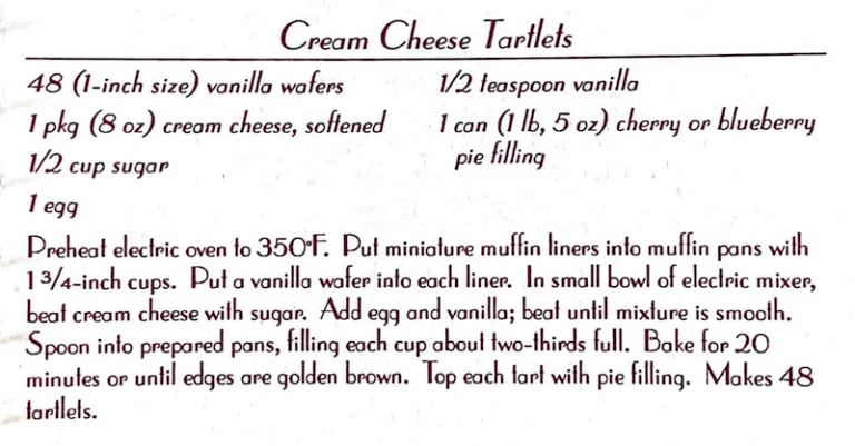 Cream Cheese Tartlets