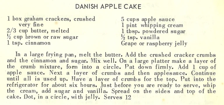 Danish Apple Cake