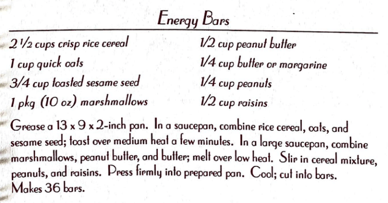 Energy Bars