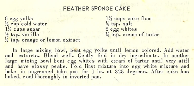Feather Sponge Cake