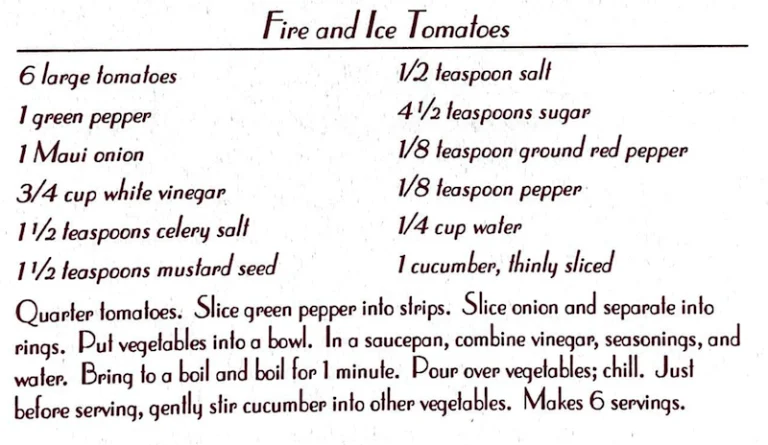 Fire and Ice Tomatoes