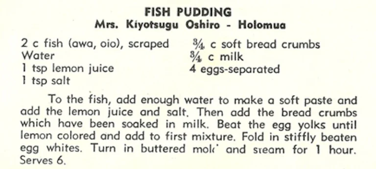 Fish Pudding