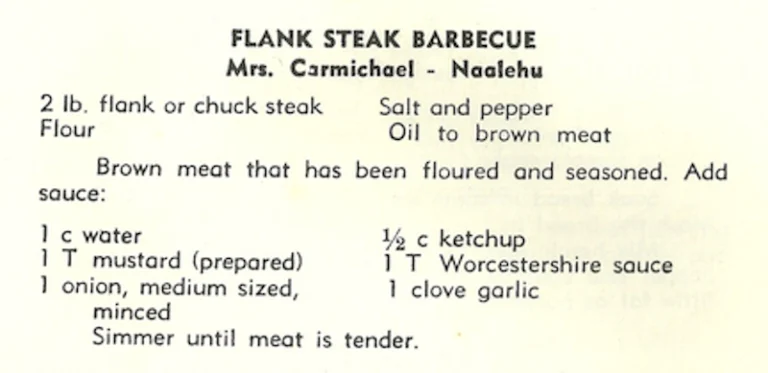Flank Steak Barbecue