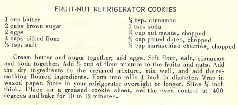 Fruit-Nut Refrigerator  Cookies