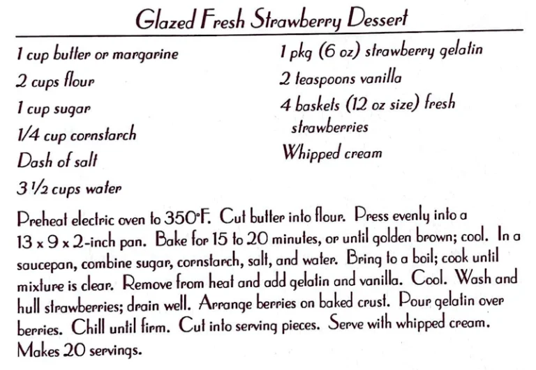 Glazed Fresh Strawberry Dessert