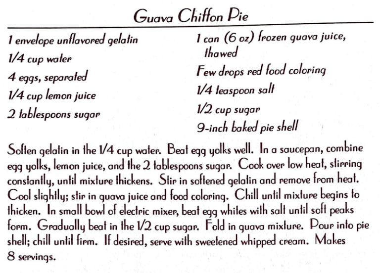 Guava Chiffon Pie #3