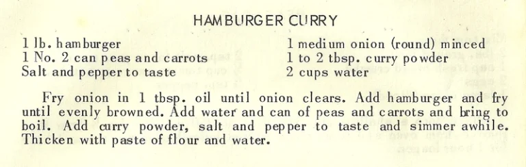 Hamburger Curry