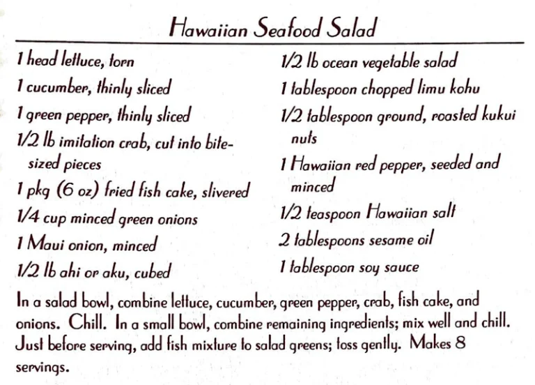 Hawaiian Seafood Salad
