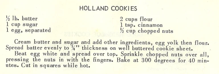 Holland Cookies