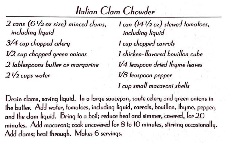 Italian Clam Chowder