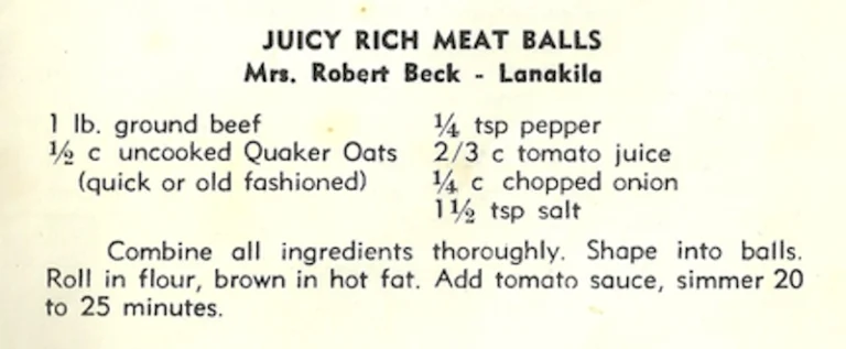 Juicy Rich Meat Balls