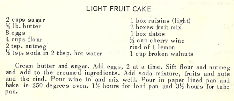 Light Fruit Cake