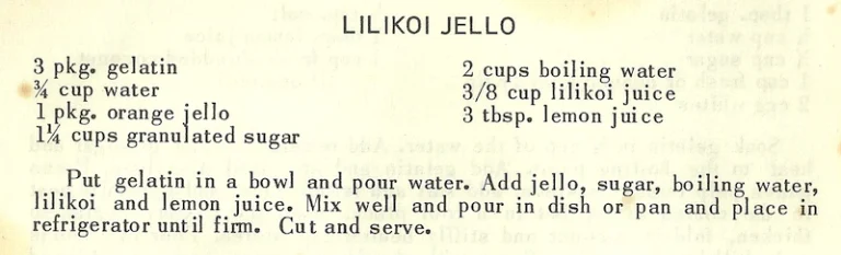 Lilikoi Jello