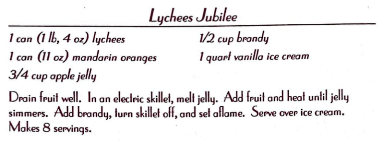 Lychees Jubilee