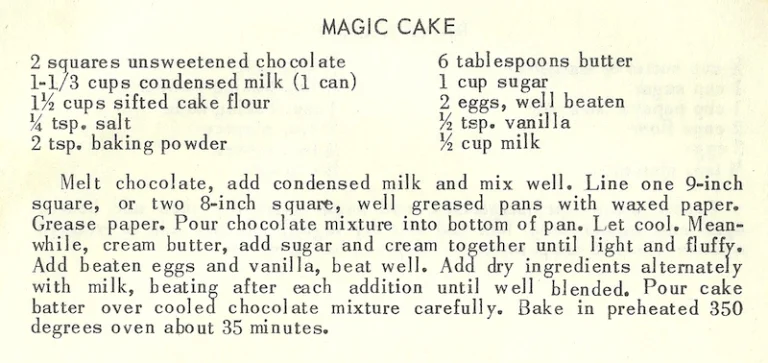 Magic Cake
