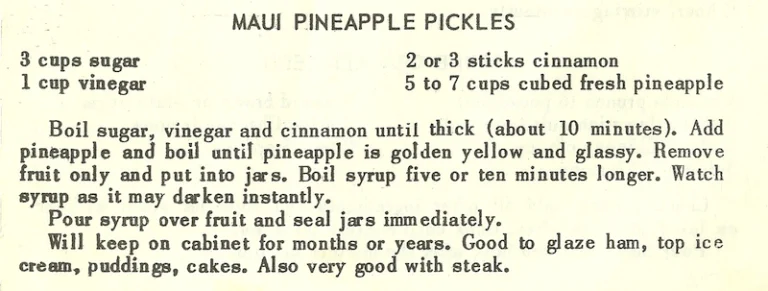 Maui Pineapple Pickles