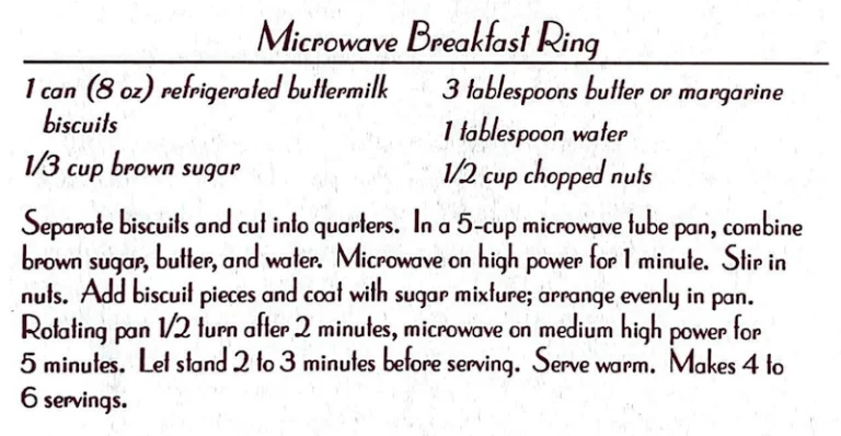 Microwave Breakfast Ring