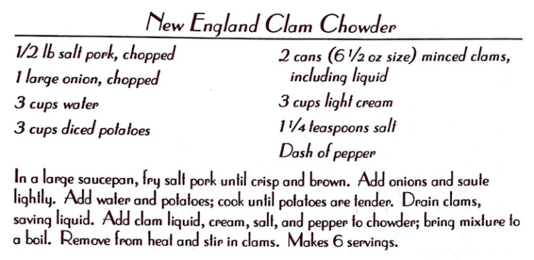 New England Clam Chowder