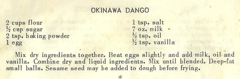 Okinawa Dango