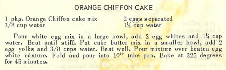 Orange Chiffon Cake