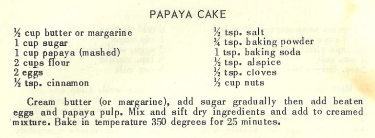 Papaya Cake