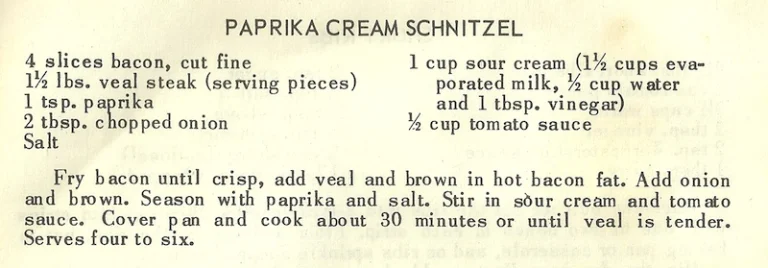 Paprika Cream Schnitzel