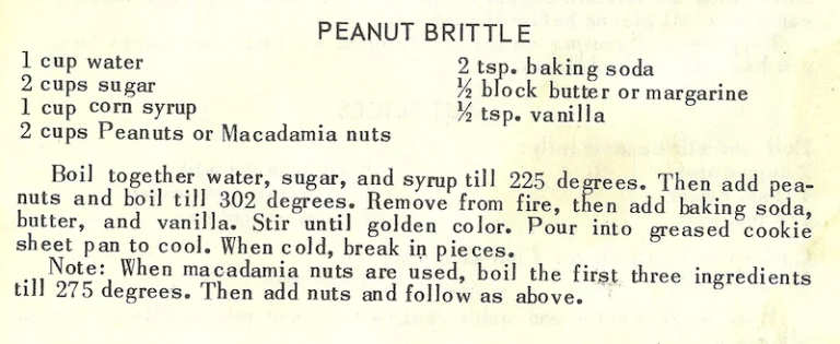 Peanut Brittle