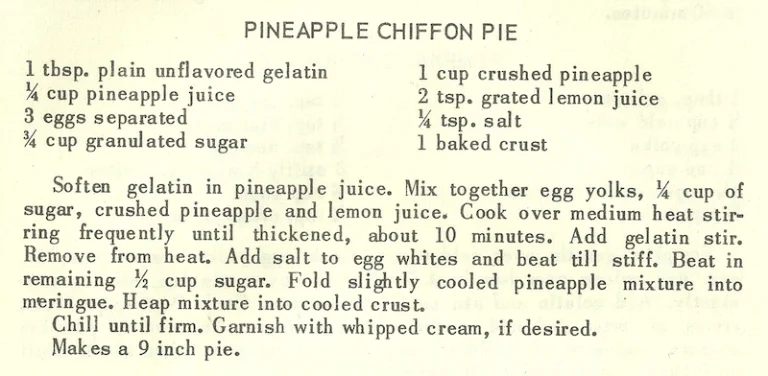 Pineapple Chiffon Pie #2