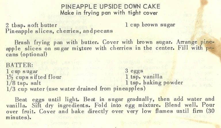 Pineapple Upside Down Cake