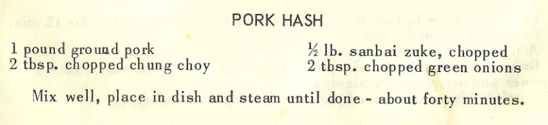 Pork Hash