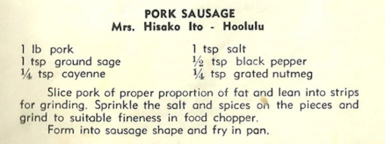Pork Sausage