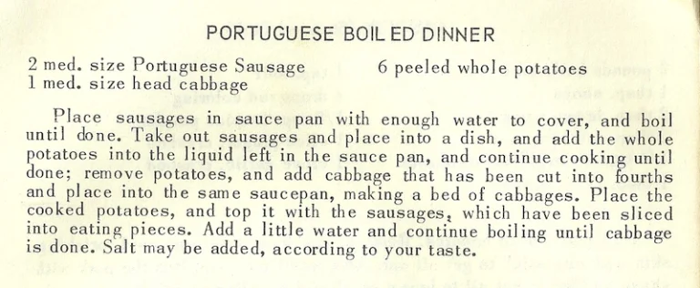 Portuguese Boiled Dinner