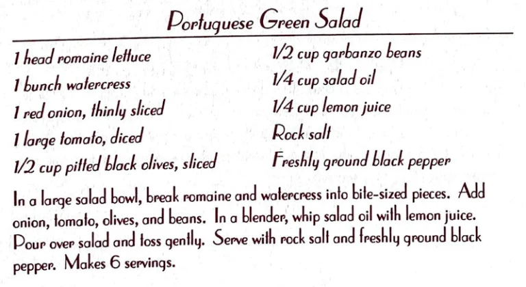 Portuguese Green Salad