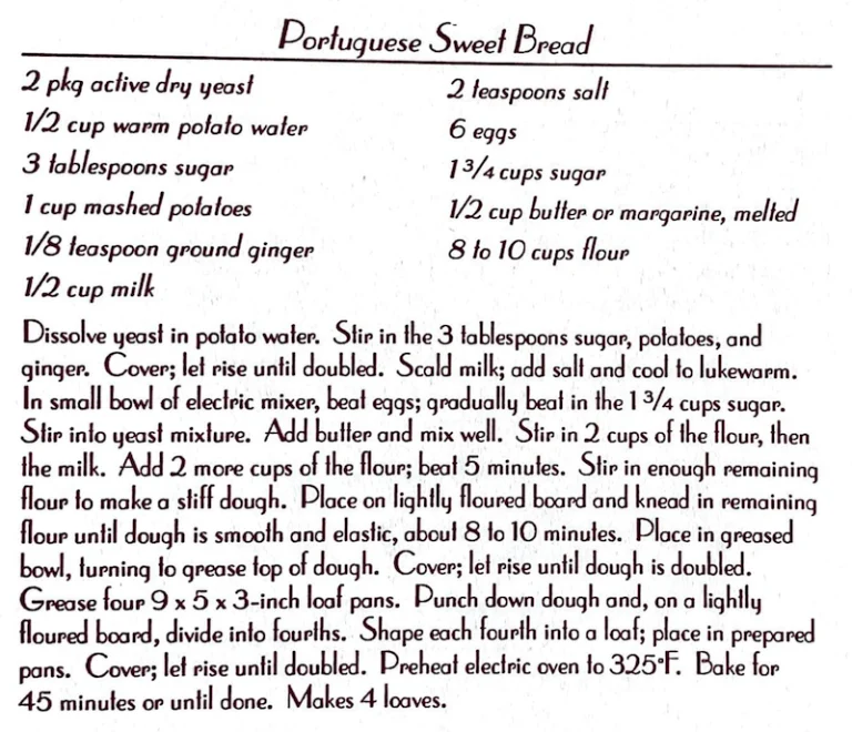 Portuguese Sweet Bread #2
