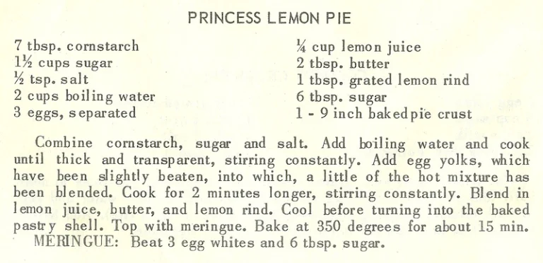 Princess Lemon Pie