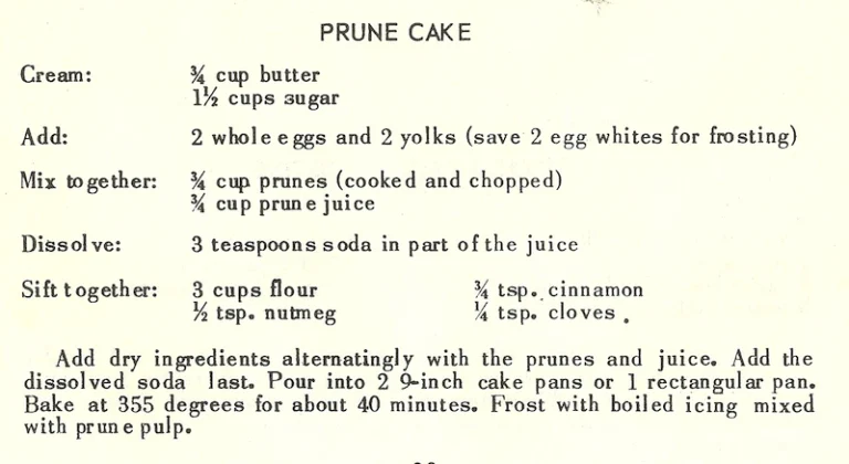 Prune Cake