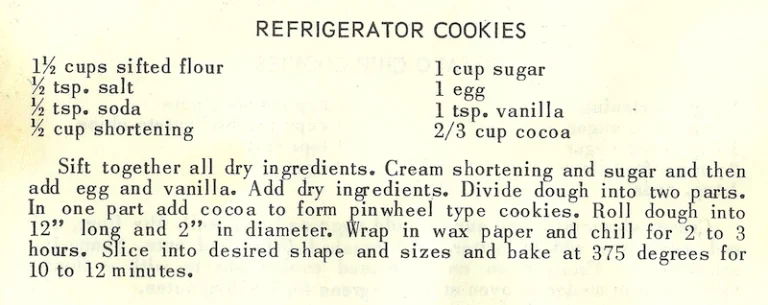 Refrigerator Cookies IV