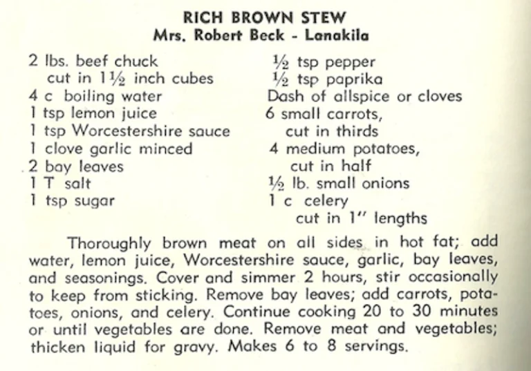 Rich Brown Stew