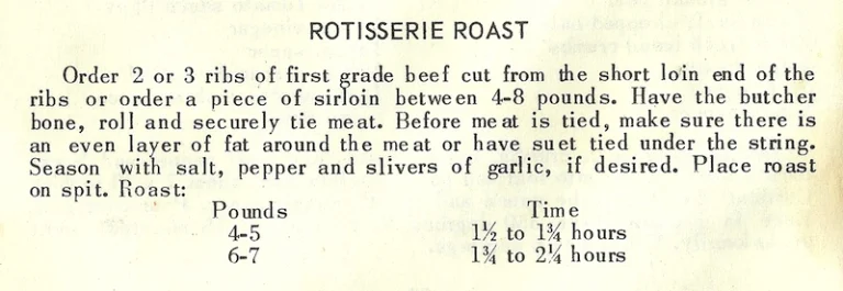 Rotisserie Roast