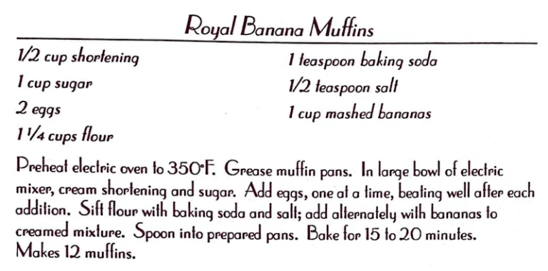 Royal Banana Muffins