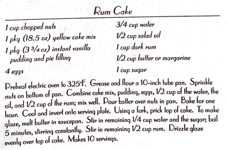 Rum Cake