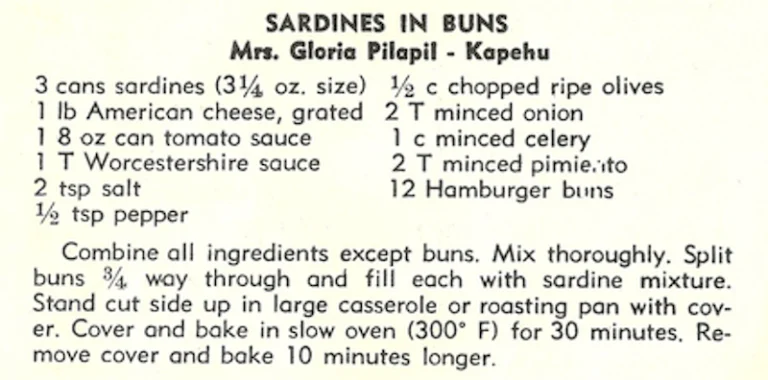 Sardines in Buns