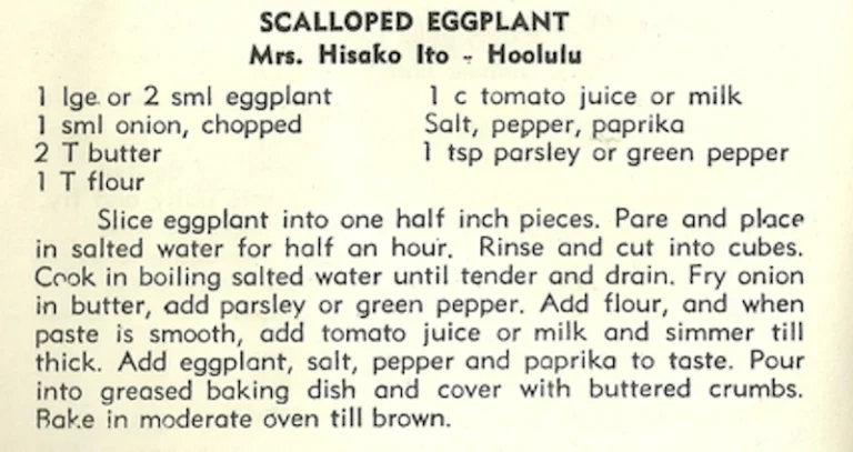 Scalloped Eggplant