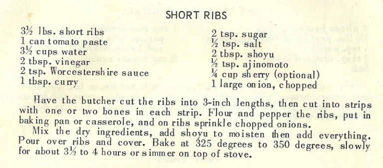 Short Ribs