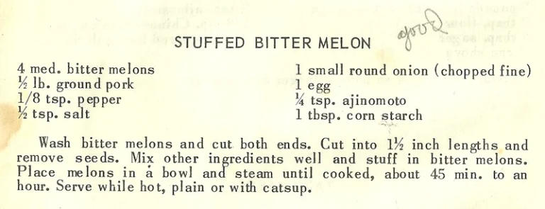 Stuffed Bitter Melon