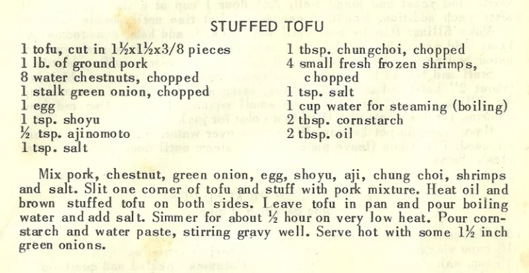 Stuffed Tofu