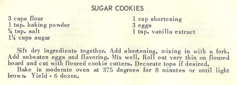 Sugar Cookies