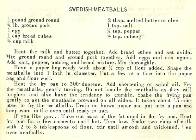 Swedish Meatballs