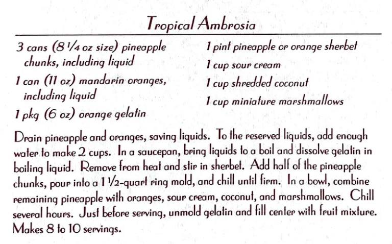Tropical Ambrosia